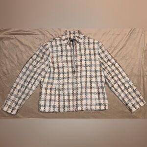 Norton Mcnaughton petite Womens Plaid zip up Jacket with pockets